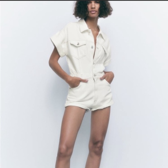 Zara jeans romper - Picture 4 of 6